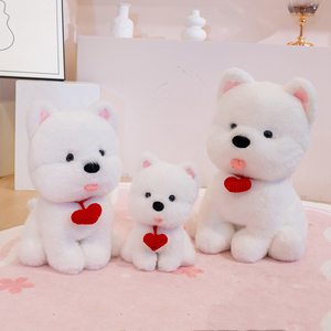 Peluche de Perro West Highland, Adorable Peluche de Animal, Peluche Curativo, Juguete de Peluche, Muñeco de Compañía, Regalo, <span class=keywords><strong>Venta</strong></span> Directa de Fábrica - Product Image 4