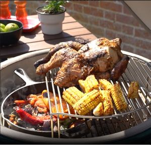 MCD 18 Pulgadas Restaurante Premium BBQ Grill Negro BBQ Trailer <span class=keywords><strong>Kebab</strong></span> BBQ Grill Commerical Park Grill - Product Image 6