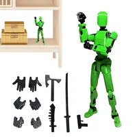 1PCS Figur Aksi 13 Sendi, Boneka Plastik Dapat Digerakkan, Mainan Rakitan DIY, Figur Aksi Fantasi Sci-Fi Cetak 3D, Stop Motion