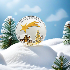 Monete di metallo personalizzate natale libbra di natale placcato argento sfida doppia <span class=keywords><strong>moneta</strong></span> commemorativa di natale <span class=keywords><strong>moneta</strong></span> - Product Image 3