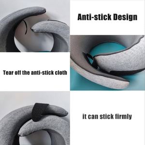 Oreiller de voyage personnalisé en mousse à mémoire de forme, lavable, pour l'extérieur et l'avion, pliable en U, pour le soutien du cou - Product Image 3