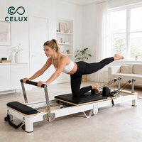 Machine de Pilates Reformer en alliage d'aluminium, pliable, durable, multifonctionnelle, équipement de gym à domicile, réglable, portable, pour l'exercice