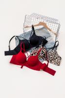 Soutien-gorge Evenyoung Push-up sans armatures, bretelles croisées, bonnet rembourré, dos en U, soutien-gorge sans couture pour femmes