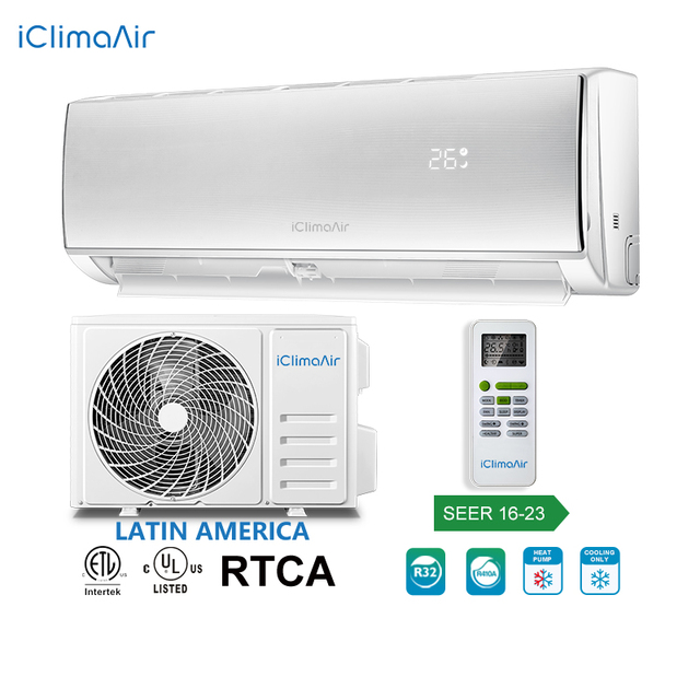 16 SEER Variable Frequency 1 TON 12000 Btu Wall Mounted Split Air Conditioner 220v 60hz Inverter Only R32 Refrigerant