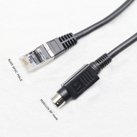 Werkseitig angepasstes RJ45-zu-8-poliges Mini-Din-Stecker-Ladekabel mit Ferrit kern