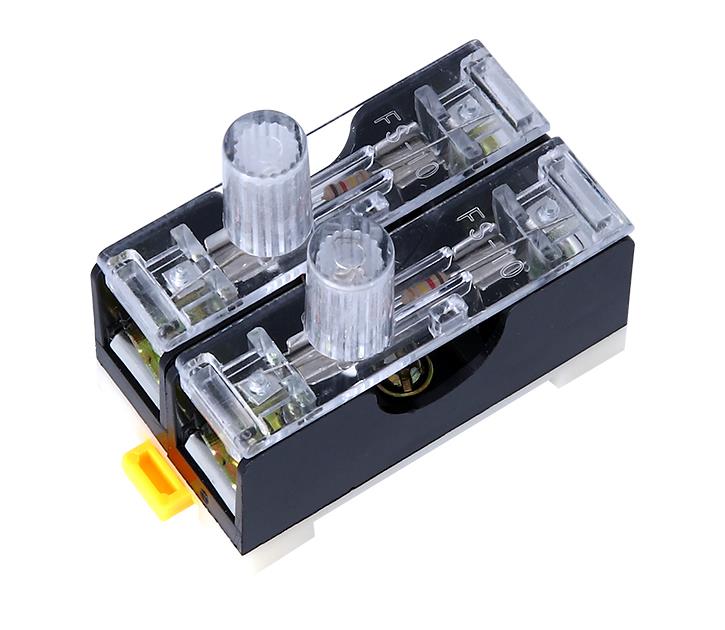 glass fuse holder din rail type fs 101