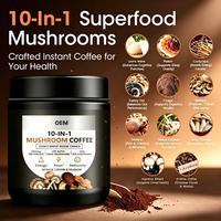 Sans produits laitiers, sans allergènes de soja ni de noix, sans arômes ni colorants artificiels, sans édulcorants, à base de plantes naturelles, poudre de champignons avec matcha