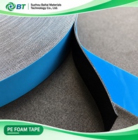Ruban en mousse PE en rouleau jumbo, adhésif double face, ruban en mousse à forte adhérence, pour l'amortissement, le montage, l'étanchéité, l'emballage, OEM personnalisé
