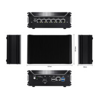 Mini PC sin ventilador Linux Ubuntu/Win11 N100 Quad Core 2*Lan/2*RS232/2*RS485/16GB RAM DDR4 128GB SSD M.2/PC de escritorio integrado