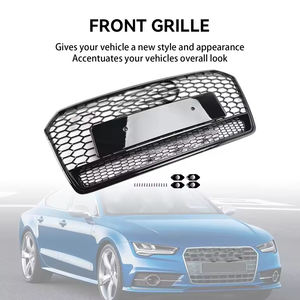 <span class=keywords><strong>Prix</strong></span> usine <span class=keywords><strong>Audi</strong></span> 4G A7 <span class=keywords><strong>S7</strong></span> Facelift Noir Brillant Grille En Nid D'abeille Style RS7 Grille De Pare-chocs Avant pour <span class=keywords><strong>Audi</strong></span> A7 <span class=keywords><strong>S7</strong></span> 2016 2017 2018 - Product Image 4