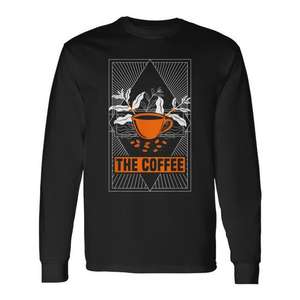 T-shirt à manches longues The Coffee Drinker Tarot Card Reading Occult Dark Magic - Product Image 1
