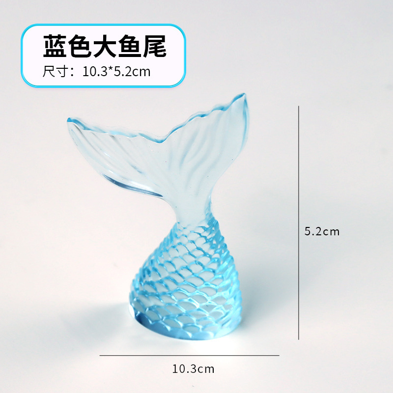 Grande queue de poisson bleu
