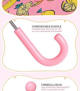 Paraguas de seguridad para niños, paraguas personalizados para niños al por mayor, paraguas de 19 pulgadas con diseño lindo y logotipo personalizado. - Product Image 6