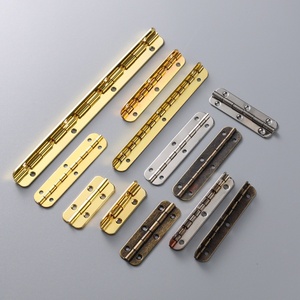 Bisagra elíptica larga de cierre suave de hierro para cajas de regalo de madera exteriores, acabado bronce verde oscuro, apertura de 90 grados - Product Image 1