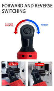 Chave de Impacto Sem Fio Recarregável de Grau Industrial e DIY GLGW 20V com Motor Sem Escovas de Íon de Lítio - Product Image 4