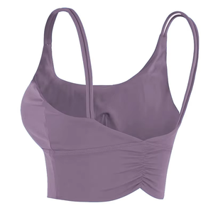 Soutien-gorge de <span class=keywords><strong>sport</strong></span> respirant et réversible pour <span class=keywords><strong>femme</strong></span>, dos nu, maintien élevé, bretelles réglables, col en V, pour le yoga – Options grandes tailles, écologique - Product Image 2