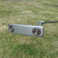 Putter de golf modèle 1 droitier portable en acier forgé, flex S, avec poignée en caoutchouc durable, accessoire de sac de golf et GPS