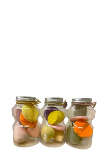 Facial Sponge Set 5 X 192 Happy Bottle Flower Nest 3+2 Puff Combo Non Latex Washable Makeup Tools - Product Image 1