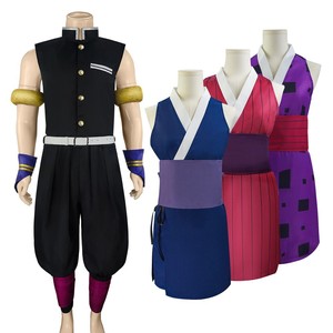 Disfraz de Cosplay de Demon Slayer Uzui Tengen, conjunto de pantalones y chaleco negro sin mangas, traje de Anime Sound Hashira para adultos, juego de rol - Product Image 2