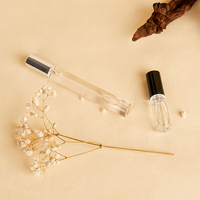Botol Parfum Minyak Kaca Silinder Transparan 5ml 10ml Mini Travel Mist Spray Atomizer Pompa Penyegel Isi Ulang Sampel