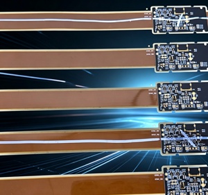 Ensamblaje de PCB OEM, PCB Rígido-Flexible Amarillo con Vias Ciegas Enterradas y Fabricación de PCBA, Ensamblaje Electrónico de PCB - Product Image 3