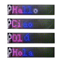 12*48 Pixel Kleidung Hut Schuhe 4 Farbe Blue Tooth Connection App Bearbeiten Punkt matrix Bildschirm Programmier bare LED Flexible Anzeige