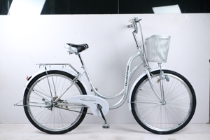Vélo de ville 24 pouces, selle souple multicolore, frein à étrier, pour adolescents et adultes, vélo de banlieue urbain pour femme - Product Image 5