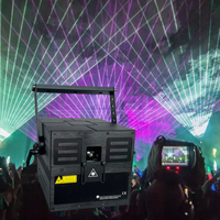 Lasers de spectacle d'intérieur professionnels 10W Rgb Lazer Ilda Dmx contrôle lumière Laser couleur RGB ILDA Animation DJ lumière de scène
