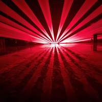Laser à tête mobile 8 yeux DMX 500mW en alliage d'aluminium R/G/B, barre laser IP20 AC100-230V pour éclairage de scène de discothèque