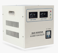 Stabilisateur de tension pour climatiseur et réfrigérateur avec boîtier métallique 5000VA, protection contre les surtensions et les sous-tensions