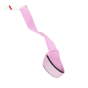 Venta al por mayor correas de levantamiento de pesas de entrenamiento Deadlift logotipo personalizado muñequera gimnasio Powerifting muñequeras - Product Image 1