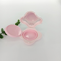 Étui coussin d'air en plastique rose 15g pour boîte-cadeau compacte de bijoux cosmétiques de fard à joues de poudre avec miroir