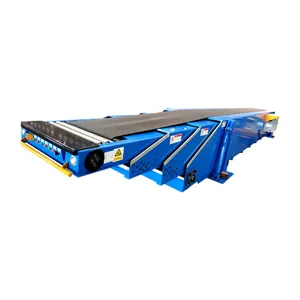 Fixed Telescopic Belt Conveyor 4-Sections For Trucks / Containers Easy Loading Or Unloading