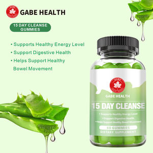 Compléments Nutritionnels Détox Gommes Nettoyantes 15 Jours Marques Blanches pour Moindre Gonflement, Ventre Plat avec Probiotiques Élimine les Toxines - Product Image 1