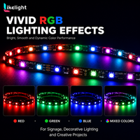 UCS1903 Dream Color LED-Band DC12V 60 LEDs pro Meter WS2811 RGB Pixel-Streifen für Architektonische Hintergrundbeleuchtungsprojekte und Effekte
