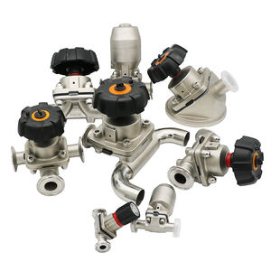 الفولاذ المقاوم للصدأ 316 <span class=keywords><strong>3</strong></span> اتجاهات صمام الحجاب الحاجز لحام صحي هوائي - Product Image 4