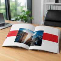 Service d'impression de brochures personnalisées, catalogue d'entreprise en gros, dépliant, conception de logo et de format sur mesure
