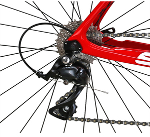 批发中国最好的公路自行车Shimano换挡器和铝叉碳纤维轻型车架混合自行车 - Product Image 6