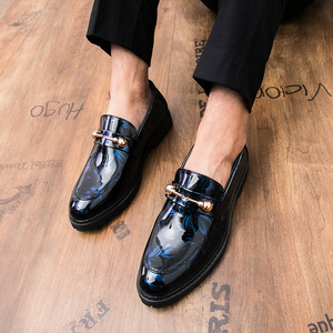 Zapatos Oxford de Piel Sintética para Hombre, Estilo Slip-On, de IStapromo Gifts, para Oficina, Negocios, Bodas, Fiestas, con Hebilla Brillante y Colorida - Product Image 5