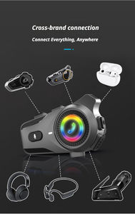 Casque audio à commande tactile : appels/musique mains libres, conversation entre 2 motards, IP67 pour la conduite urbaine - Product Image 5