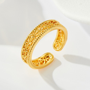 Heart Shaped Openwork Ring Adjustable Silver Tone Jewelry Gift For Women Fashion Index Finger Ring R17251 - Product Image 4