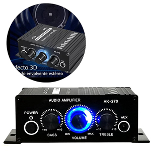 12V HiFi Stereo Audio Power <strong>Amplifier</strong> for Car 2 Dual Channel HiFi Bass Audio Subwoofer Amp for Cars CD <strong>DVD</strong> MP3 <strong>Player</strong> <strong>Speakers</strong> - Product Image 1
