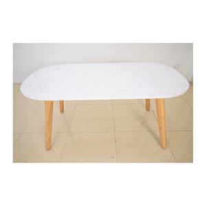 Mesas de comedor de madera maciza modernas de la marca Ariannne, muebles de comedor fáciles de montar con servicios OEM, precio bajo listo para usar - Product Image 1