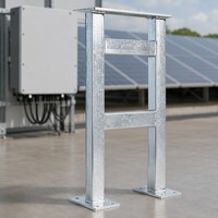 Cadre de base en profilé C pour onduleur solaire personnalisé, galvanisé à chaud, classement C3-C5, acier au carbone Q235 Q345 Q355