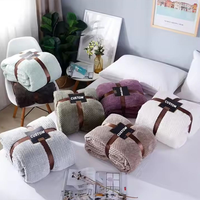 Luxuriöse Hochwertige Raschel-Fleecedecke Einfarbig Weich Warm Gemütlich für den Winter für Sofa und Bett Flanell-Großhandel