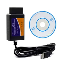 Lector de Códigos de Auto OBD/OBDII, Escáner OBD2 ELM327 USB, Herramienta de Diagnóstico para Autos, Interfaz Versión V1.5 para Códigos de Error del Motor
