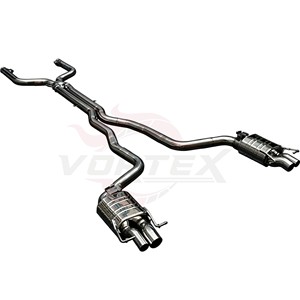 Sistema de Escape Catback con Válvulas Vortex SS304 para Mercedes AMG C63 W205 C63 S 4.0L V8 Biturbo M177, Tubo en X, Puntas Cuádruples, Sistema de Carreras - Product Image 5