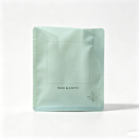 Pochette à fond plat recyclable et réutilisable, petit emballage de 20g pour le stockage du café à domicile