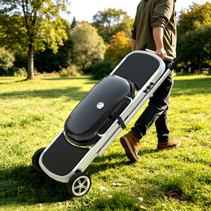 Portable Folding Barbecue Grill Oval Charcoal Outdoor Camping Multifunctional <b>Foldable</b> Rust Proof With Carry Case - Product Image 1