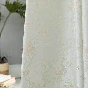 ZHONGHUA cierto lujo cortinas de la habitación de jacquard negro tela de cortina para piso ventana - Product Image 3